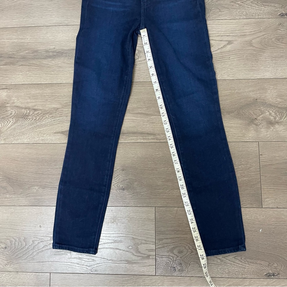 Paige Dark Blue Margot Skinny Jeans 24 - Picture 4 of 8